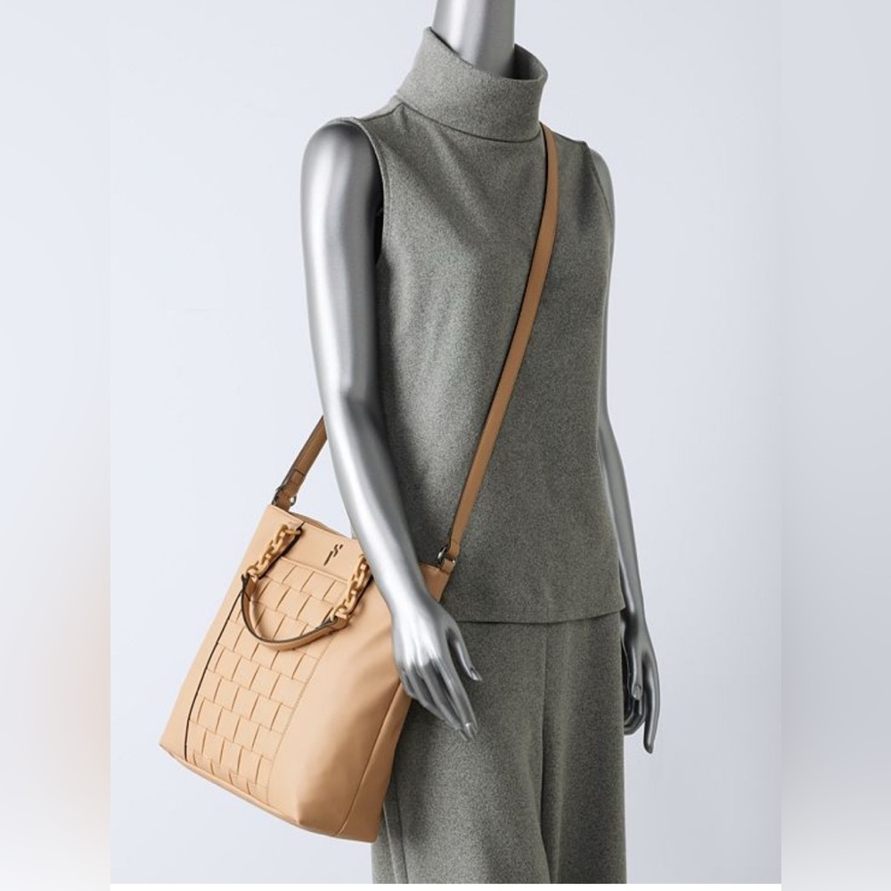 Simply Vera Vera Wang Beige Woven Tote Bag - Picture 3 of 14